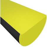 vidaXL Kotna zaščita 2 kosa rumena in črna 4x3x100 cm PU | Shoptok.si