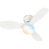 LED prigušiva plafonska svetiljka-ventilator PAN LED/15W/230V 3000-6500K bela + daljinski upravljač