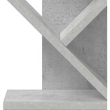  Polica za knjige drvo 4-razine 30 x 18 x 60 cm Betonska siva | shoptok.hr