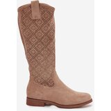 S. BARSKI Women's Openwork Ankle Boots On Flat Heel S.Barski | shoptok.hr