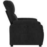  Naslonjač od mikrovlakana crni | shoptok.hr