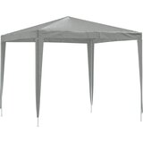 Šator za zabave 250 x 250 x 240 cm Svjetlosiva PE i čelik | shoptok.hr