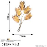WALLXPERT dekorativni metalni zidni pribor toona sinensis | ePonuda.com