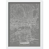 Wallity Plakat z okvirjem 40x55 cm Zagreb – Wallity | Shoptok.si