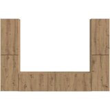 3 pcs Umetni hrast - - Rjava - 56.59 - 30 x 31 x 60 cm - 2025-vidaXL-Uvoz_2 | Shoptok.si