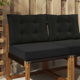  Jastuk za vanjsku sofU 2 pcs Crna Poliester - Crna 60 x 60 cm 1x sjedalo +1x naslon (2D s bartagom) | shoptok.hr