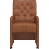 vidaXL Trpezarijske stolice 2 pcs Smeđa 58 x 67 x 97 cm Umjetna koža | shoptok.hr