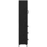  Highboard Crni hrast 34,5 x 34 x 180 cm Konstruirano drvo | shoptok.hr