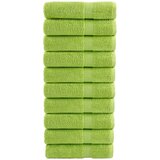 vidaXL Premium brisače 10 kosov zelena 70x140 cm 600 g/m2 100 % bombaž | Shoptok.si
