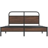  Okvir kreveta bez madraca smeđa boja hrasta 150x200 cm drveni | shoptok.hr