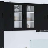  Stenska kuhinjska omarica Črna 40 x 31 x 80 cm Konstruiran les | Shoptok.si
