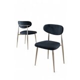 Hanah home set stolica (6 komada) vina anthracite chrome Cene