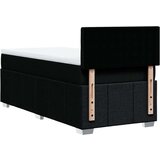 vidaXL Box spring postelja z vzmetnico črna 80x200 cm blago | Shoptok.si