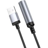 hoco. adapter za vžigalnik na USB-A priključek UA30 30 cm - črn | Shoptok.si