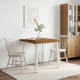  70 x 70 x 75 cm Čvrsto drvo akacije Prirodna i bijela | shoptok.hr
