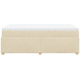  Krevet s oprugama i madracem krem 120 x 200 cm od tkanine | shoptok.hr
