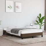  Okvir kreveta bez madraca tamnosmeđi 120x190 cm od tkanine | shoptok.hr