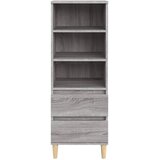  Visoka komoda boja hrasta 40x36x110 cm od konstruiranog drva | shoptok.hr
