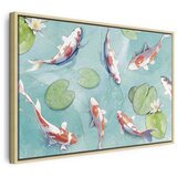  Slika - Pond in Japan 120x80 U prirodnom drvenom okviru | shoptok.hr