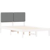  Krevetni okvir s tapiciranim uzglavljem Svijetlo siva Svjetlosiva 195.5 x 125.5 x 84.5 cm | Shoptok.si