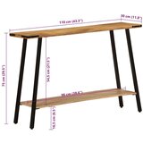 vidaXL Konzolni stol 110 x 30 x 75 cm od masivnog drva manga | shoptok.hr