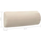 vidaXL Vzglavnik za ležalnik krem 40x7,5x15 cm iz tekstila | Shoptok.si