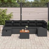  Sjedeća garnitura za vrt 8 kom. Crna poliratan 289 x 124 x 85 cm | Shoptok.si