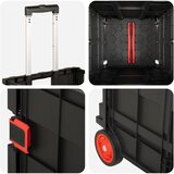 Kolica Crna i crvena 35 x 39 x 92 cm PP i elastomer | shoptok.hr