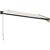 Tenda na uvlačenje krem 4 x 3 m od tkanine i aluminija Slike