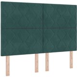  Postelja s pomičnim dnom in vzmetnico & LED Temno zelena 160x200 cm Žamet, (22050763) | Shoptok.si