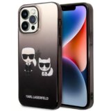 Karl Lagerfeld Originalen ovitek KLHCP14LTGKCK za iPhone 14 Pro Gradient črna zaščita - Full Bodies | Shoptok.si