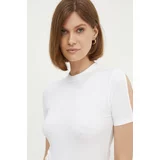 Calvin Klein Kratka majica ženska, bela barva, K20K207322