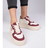 D/CEO marka niezdefiniowana Burgundy women's sneakers with glittery heart Laira | Shoptok.si