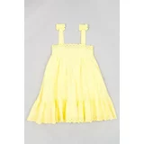 Zippy Dječja haljina boja: žuta, midi, oversize