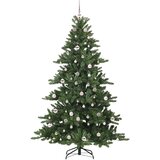 vidaXL Umetno Zložljivo Božično Drevo with LEDs z stojalom 210cm PVC | Shoptok.si