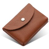 INF Mošnjiček za kovance iz pravega usnja, tanka denarnica z zapiranjem na pritisk Brown, (21741270) | Shoptok.si