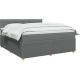  Boxspring krevet s madracem Tamnosiva 160 x 200 cm Tkanina | shoptok.hr