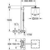 Grohe euphoria xxl 230 termostatski usponski tuš 26087000 | Eponuda.com