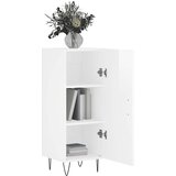  Komoda sjajna bijela 34,5 x 34 x 90 cm od konstruiranog drva | Eponuda.ba