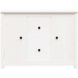  Komoda bela 100x35x74 cm trdna borovina, (20654338) | Shoptok.si