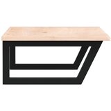  Zidna polica za umivaonik od čelika i masivne hrastovine | shoptok.hr