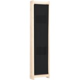 Sobna pregrada s 5 panela od tkanine 200 x 170 x 4 cm crna | shoptok.hr