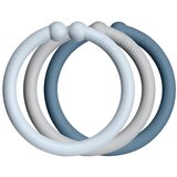 Bibs Loops obešalni obročki Baby Blue / Cloud / Petrol 12 kos Cene