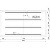 Male kuće Vanjska sauna HANKO 400 × 235 cm – bez završnog krovnog pokrova | shoptok.hr