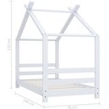 Okvir za dječji krevet od masivne borovine bijeli 70 x 140 cm | shoptok.hr