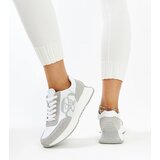 Gemre White and gray leather Salimah sneakers | shoptok.hr