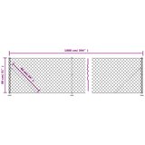  Žičana ograda s prirubnicom antracit 0,8 x 10 m | shoptok.hr