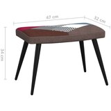 vidaXL stolica za opuštanje s osloncem za noge patchwork od tkanine | shoptok.hr