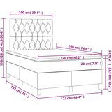  Krevet box spring s madracem crni 120 x 190 cm od tkanine | shoptok.hr