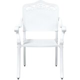  3-delni vrtni bistro set bela lita aluminij, (22015359) | Shoptok.si